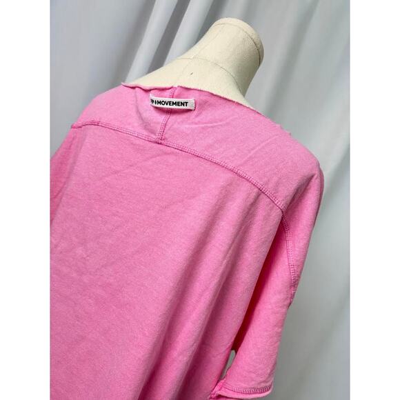 NWT! Free People Women's Slam Dunk Tee Pink Icing Medium - Picture 10 of 12